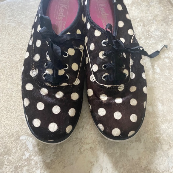 Keds Vintage Polka Dot Sneakers Size 8 - Picture 5 of 10